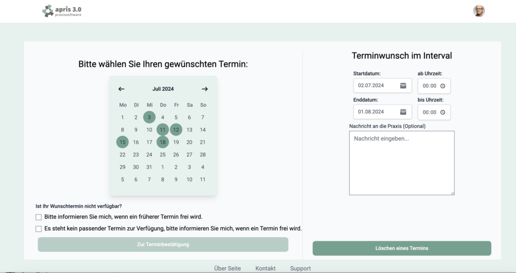 Online-Kalender um Wartelistenfunktion erweitert